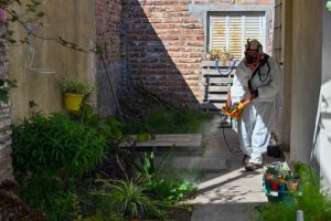 Tareas de prevención de dengue en Villa Delfina