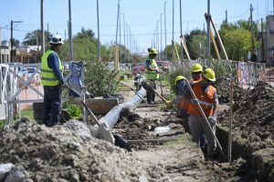 En Cerri avanza una obra clave para mejorar el servicio de agua