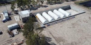 La obra de renovación de la red de agua potable en Galván superó el 80%