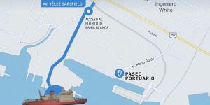 El ARA Almirante Irízar llega a Ingeniero White y abre sus puertas en el Puerto
